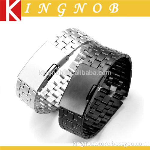 316L Stainless Steel Bracelet S/S Metal Watch Strap Link For Pebble 22mm Watch Band